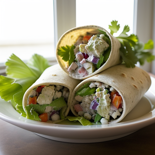 Turkey Salad Burritos recipe image