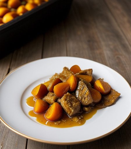 Turkey With Apricots & Chiles recipe image