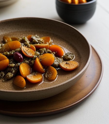 Turkey With Apricots and Chiles recipe image