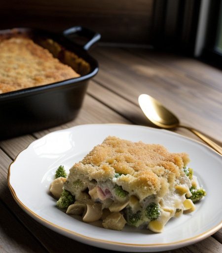 Turkey or Chicken and Broccoli Casserole recipe image