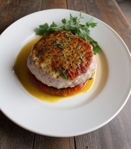 Turkeyburgers Parmigiana recipe image