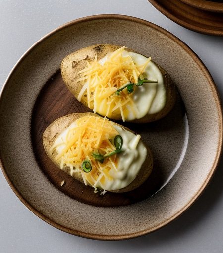 Twice-Baked Potatoes With Cheese & Chilies recipe image