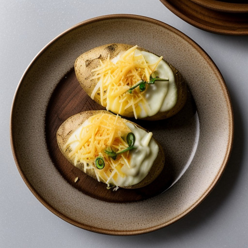 Twice-Baked Potatoes With Cheese & Chilies recipe image