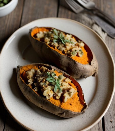 Twice-Baked Sweet Potatoes recipe image