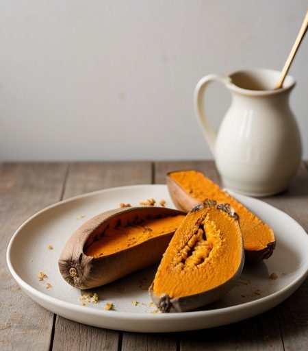 Twlce Baked Sweet Potatoes recipe image