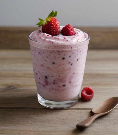 Two Berry Yogurt Shake recipe image