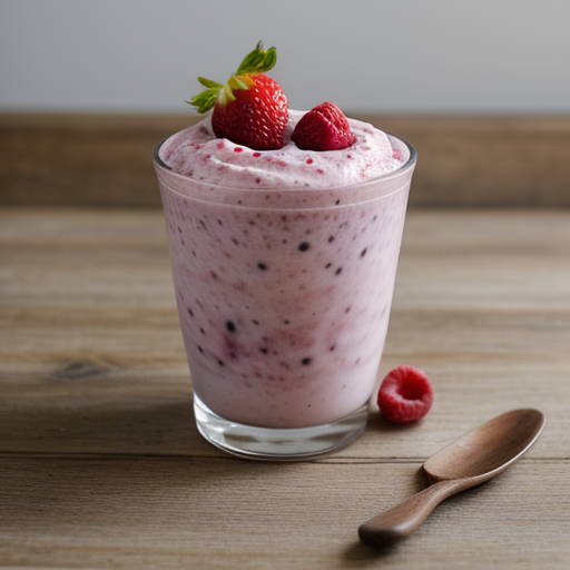 Two Berry Yogurt Shake recipe image