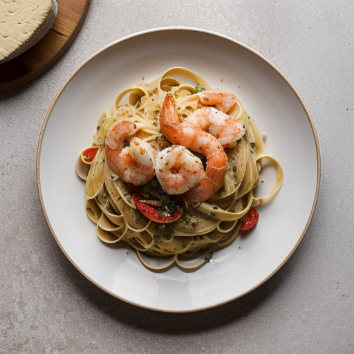 Two Cheese Seafood Linguine recipe image