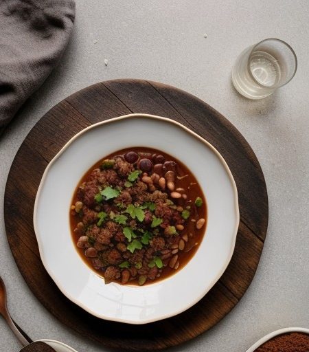 Two-Meat, Two Bean Chili recipe image