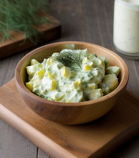 Two-Potato Salad W/Dill Dress. recipe image