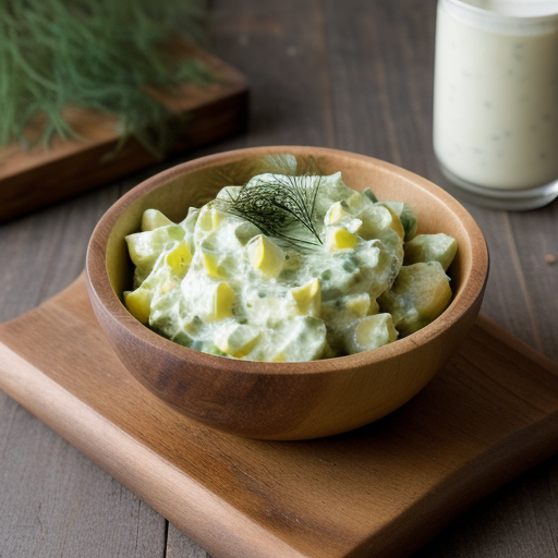Two-Potato Salad W/Dill Dress. recipe image