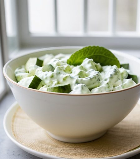 Tzatziki (Greek Cucumber & Yogurt Salad recipe image