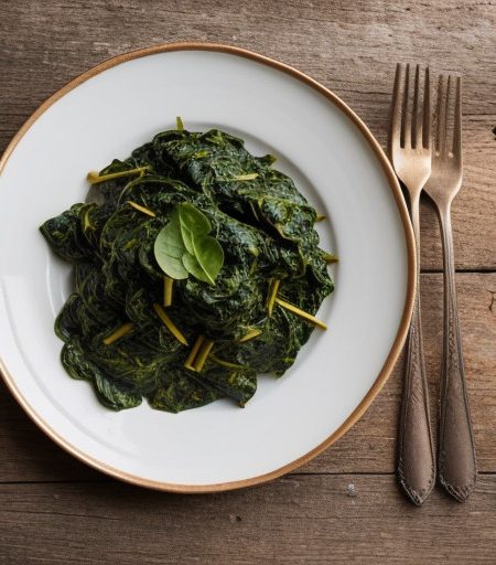 Uberbackener Spinat Mit Kase (Baked Spinach W recipe image