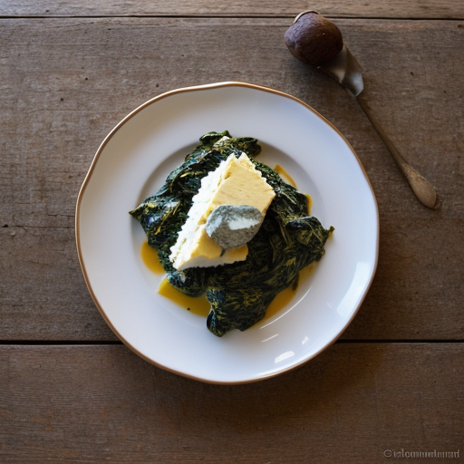 Uberbackener Spinat Mit Kase (Baked Spinach With Cheese recipe image