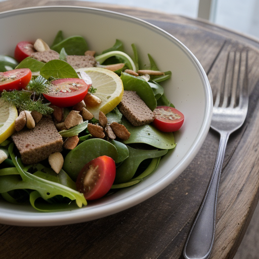 Uma Salada Portuguesa - Mixed Green Salad recipe image
