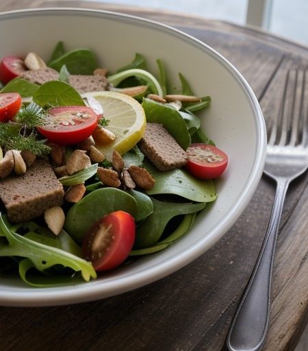 Uma Salada Portuguesa - Mixed Green Salad recipe image