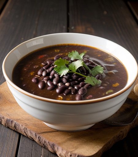 Unadulterated Black Bean Soup recipe image