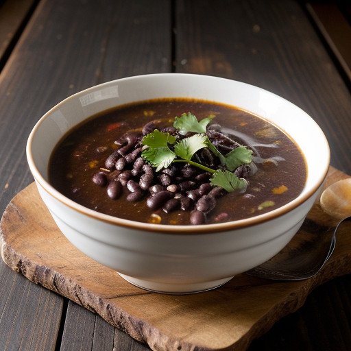 Unadulterated Black Bean Soup recipe image