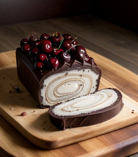 Uncooked Chocolate Roll~ Mrs. Lyon's Recipe recipe image
