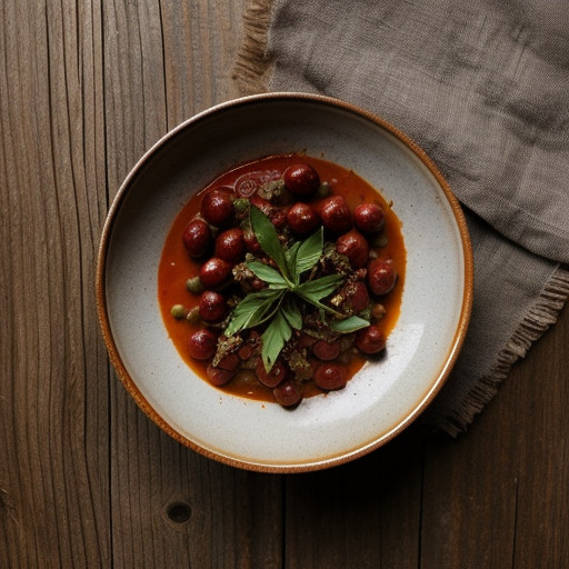 Uncooked Tomato Sauce With Olives & Mozzare recipe image