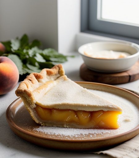 Upside Down Peach Pie (M_c-Tx recipe image