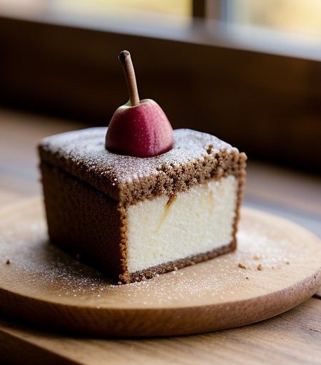 Upside-Down Pear Gingerbread (7.5 PTS recipe image