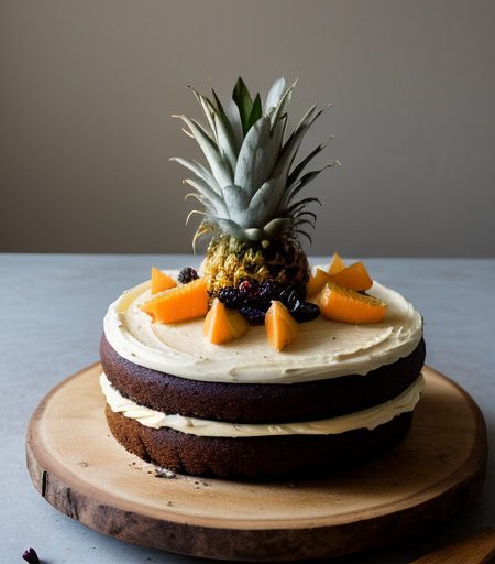 Upside-Down Pineapple-Raisin-Carrot Cake recipe image