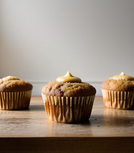 Upside-Down Rhubarb Muffins recipe image