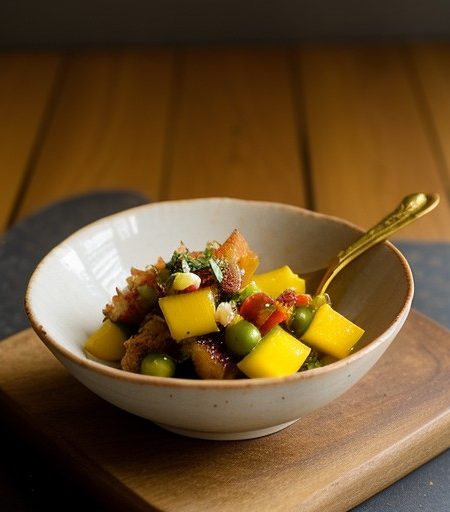 Upstairs" Langoustine and Mango Salsa recipe image