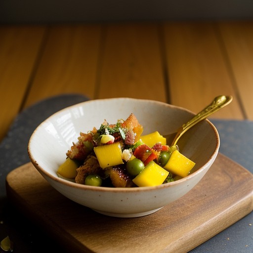 Upstairs" Langoustine and Mango Salsa recipe image