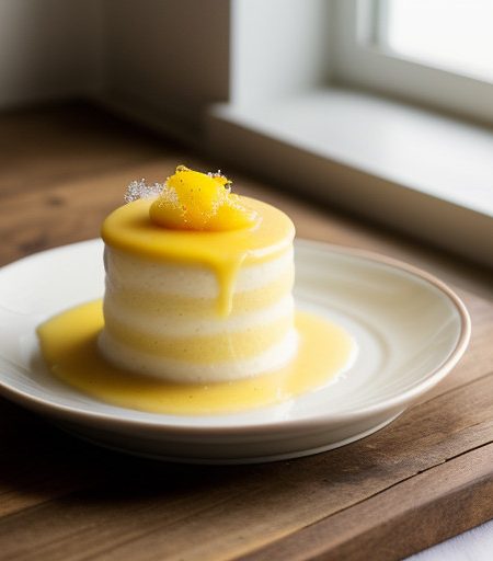 Vanilla Bavarian Cream (Crme Bavarois  La Vanille recipe image