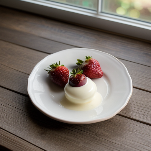 Vanilla & Chocolate Covered Strawberries recipe image