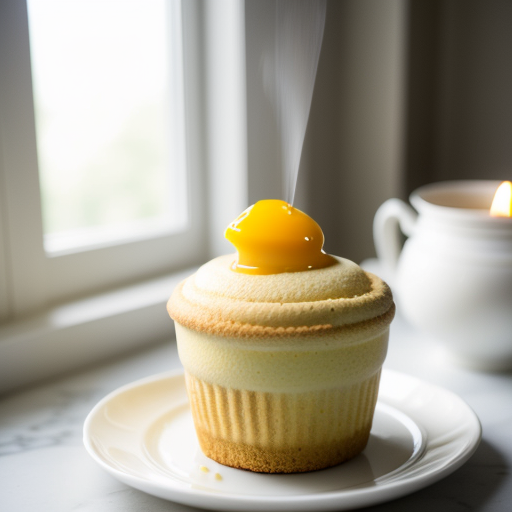 Vanilla Souffle With Flaming Grand Marnier recipe image