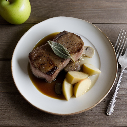 Veal Chops & Apples & Calvados recipe image