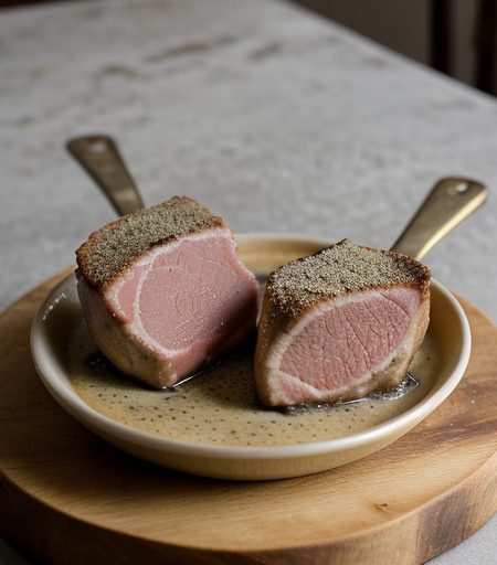 Veal Chops With Anchovy & Caper Sauce recipe image