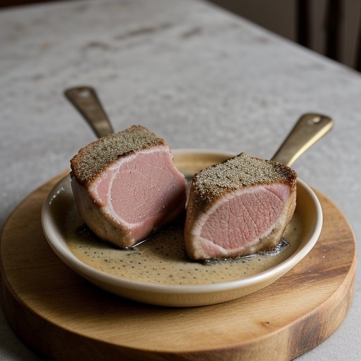 Veal Chops With Anchovy & Caper Sauce recipe image