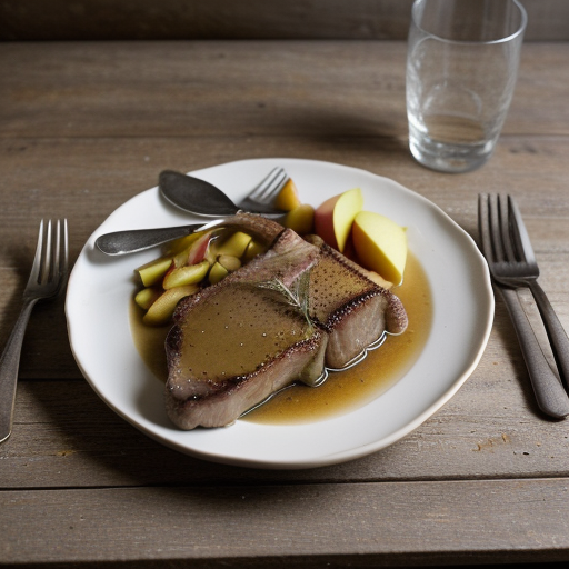 Veal Chops With Apples & Calvados recipe image