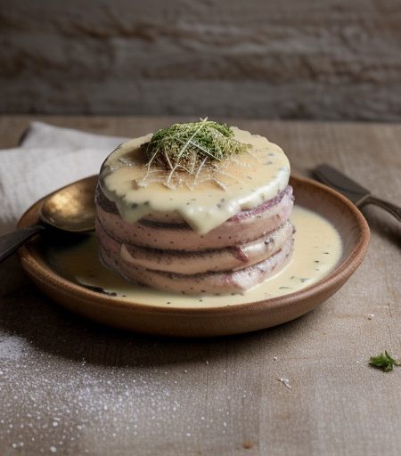 Veal Cordon Bleu With Mushroom Sauce recipe image