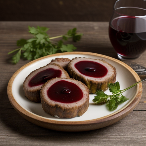 Veal Cutlets With Cherry Sauce recipe image