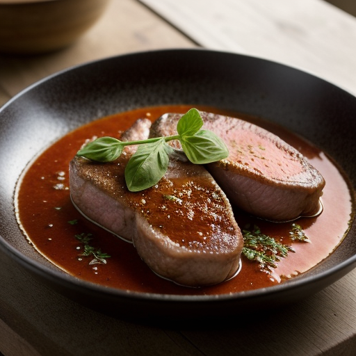 Veal Loin Chops With Double Tomato Sauce recipe image