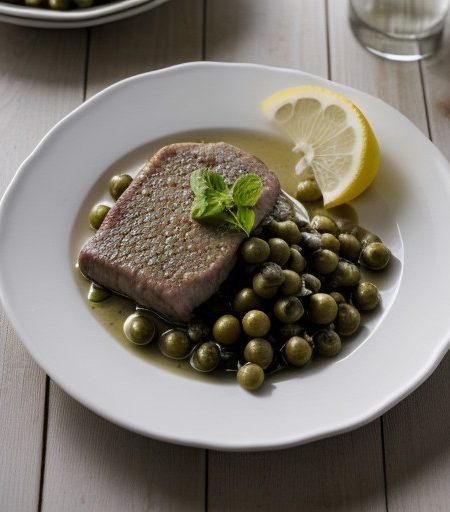 Veal Piccata With Lemon & Capers recipe image