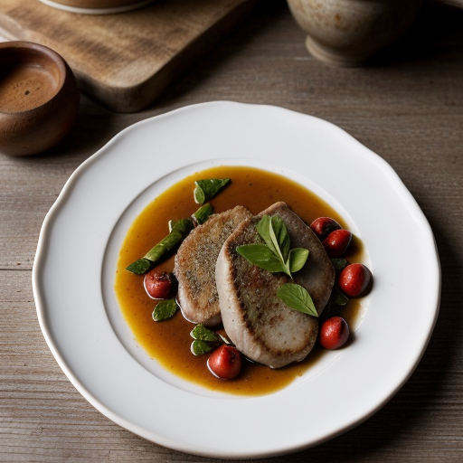 Veal Scaloppine With Chianti recipe image