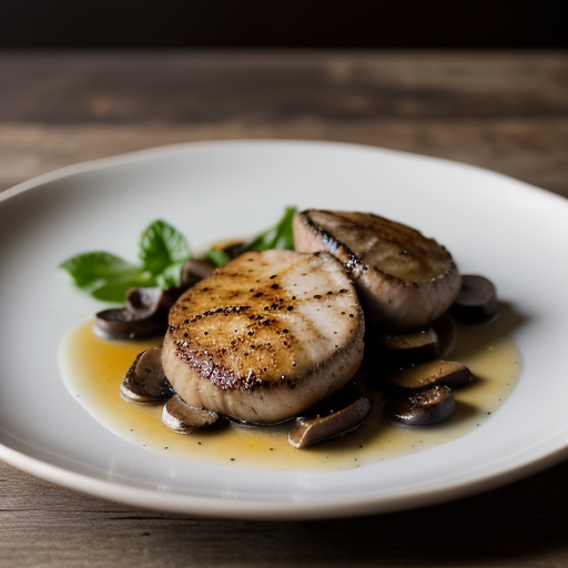 Veal Scaloppine With Fresh Shiitake Mushroom recipe image