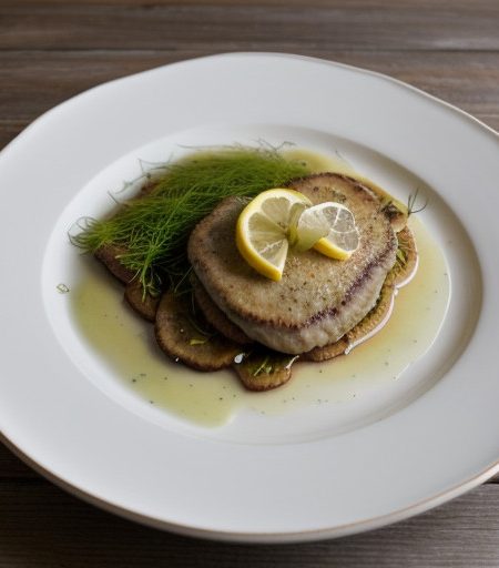 Veal Scaloppine With Lemon and Fennel recipe image