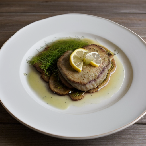 Veal Scaloppine With Lemon and Fennel recipe image