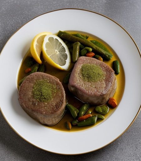 Veal Steaks With Lemon & Curry recipe image