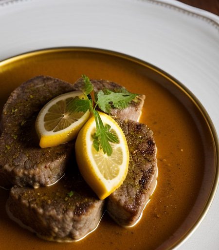 Veal Steaks With Lemon and Curry recipe image
