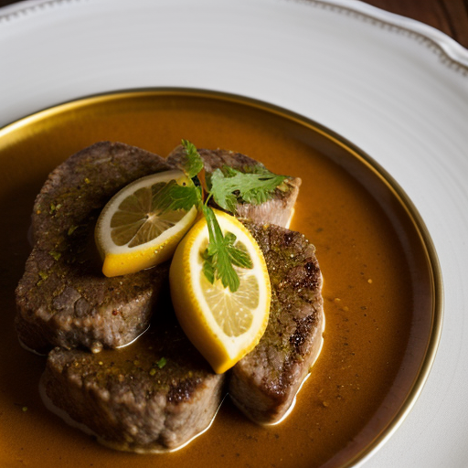 Veal Steaks With Lemon and Curry recipe image