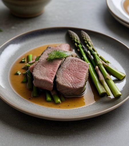 Veal With Asparagus recipe image