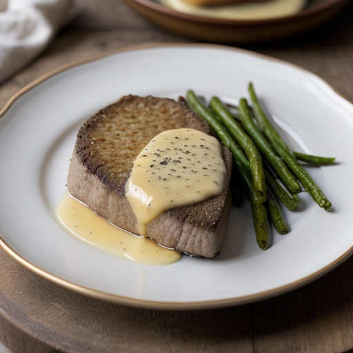 Veal With Sheeps Cheese (German recipe image